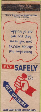 Matchbook Cover - Fly Safely Safety Military?