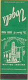Matchbook Cover - Vogel's Whiting IN SAMPLE green