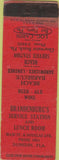 Matchbook Cover - Bradenburg's oil gas Clearwater Beach Dunedin FL