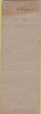 Matchbook Cover - Bradenburg's oil gas Clearwater Beach Dunedin FL