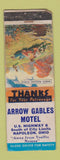 Matchbook Cover - Arrow Gables Motel Napoleon OH WORN