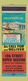 Matchbook Cover - 13th Street Super Service oil gas Casper WY Vance Satterfield