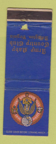 Matchbook Cover - Army Navy Country Club Arlington VA WORN