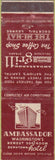 Matchbook Cover - Ambassador Hotel Washington DC