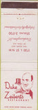 Matchbook Cover - Duke Zeibert's Restaurant Washington DC