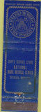 Matchbook Cover - National Naval Medican Center Bethesa MD POOR
