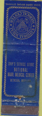 Matchbook Cover - National Naval Medican Center Bethesa MD POOR