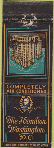 Matchbook Cover - The Hamilton Hotel Washington DC