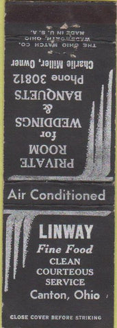Matchbook Cover - Linway Restaurant Canton OH