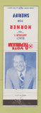 Matchbook Cover - Arthur Horner for Sheriff Republican