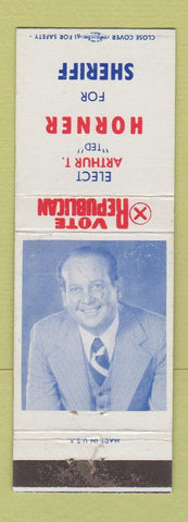 Matchbook Cover - Arthur Horner for Sheriff Republican