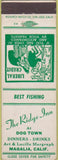 Matchbook Cover - Ridge Inn Magalia CA