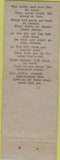 Matchbook Cover - Oasis Grille Madison IN