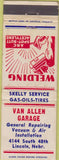 Matchbook Cover - Van Allen Garage Lincoln NE Skelly oil gas