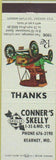 Matchbook Cover - Conner's Skelly oil gas Kearney MO