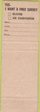 Matchbook Cover - GM Delco oil gas Dover Foxcroft ME