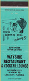 Matchbook Cover - Wayside Restaurant Lake City FL