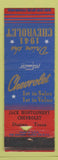 Matchbook Cover - 1941 Chevrolet Jack Montgomery Dumas TX POOR