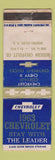 Matchbook Cover - 1963 Cheverolet Winston Salem N WEAR