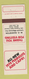 Matchbook Cover - 1979 Lincoln Mercury Marquis Capri Dallas TX