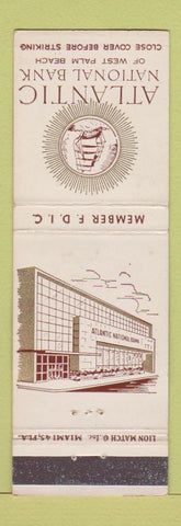 Matchbook Cover - Atlantic National Bank West Palm Beach FL