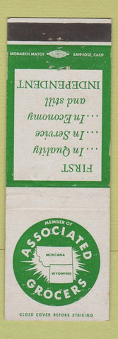Matchbook Cover - Associated Grocery WEAR