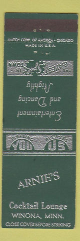 Matchbook Cover - Arnie's Cocktail Lounge Winona MN