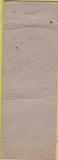 Matchbook Cover - Admiral Heating Plumbing Elmira NY