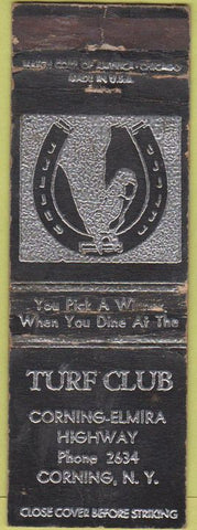 Matchbook Cover - Turf Club Elmira NY WEAR