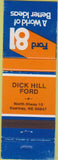 Matchbook Cover - 1981 Ford Dick Hill Kearney NE