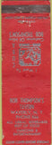 Matchbook Cover - Thompson's Tavern Waverly NY WORN