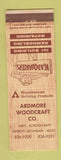 Matchbook Cover - Ardmore Woodcraft Lumber Detroit MI