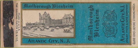 Matchbook Cover - Marlborough Blenheim Atlantic City NJ