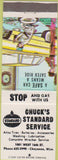 Matchbook Cover - Standard oil gas Cheynne WY