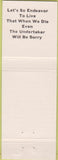 Matchbook Cover - Standard oil gas Cheynne WY