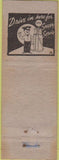 Matchbook Cover - Waucoman Oil Co Corvallis OR POOR Advance