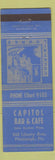 Matchbook Cover - Capitol Bar Cafe Pittsburgh Pa