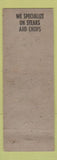 Matchbook Cover - Capitol Bar Cafe Pittsburgh Pa