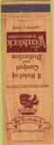 Matchbook Cover - The Woodstock Hotel New York City