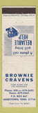 Matchbook Cover - Brownie Cravens Insurance Jamestown TN
