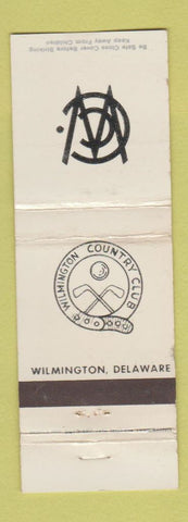 Matchbook Cover - Wilmington Country Club DE WORN