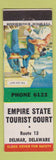Matchbook Cover - Empire State Tourist Court Delmar DE