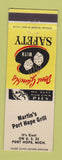 Matchbook Cover - Martin's Port Hope Grill Port Hope ME