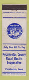 Matchbook Cover - Pocahontas County Rural Electric IA WORN