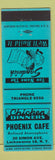 Matchbook Cover - Chicken Dinners Phoenix Cafe Lackawanna NY