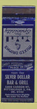 Matchbook Cover - Silver Dollar Bar Grill Pittsburgh PA