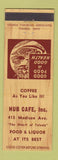 Matchbook Cover - Hub Cafe