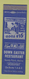Matchbook Cover - Down Easter Restaurant Sandy Point ME