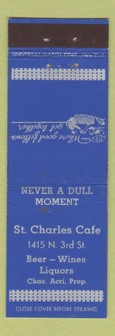 Matchbook Cover - St Charles Cafe