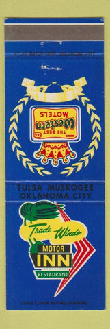 Matchbook Cover - Trade Winds Motor Inn Tulsa Oklahoma City Muskogee OK